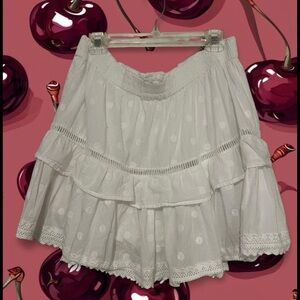 Sam Edelman White A-Line Skirt